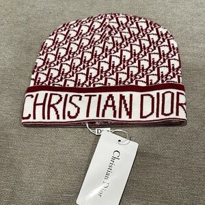 Red and White Beanie